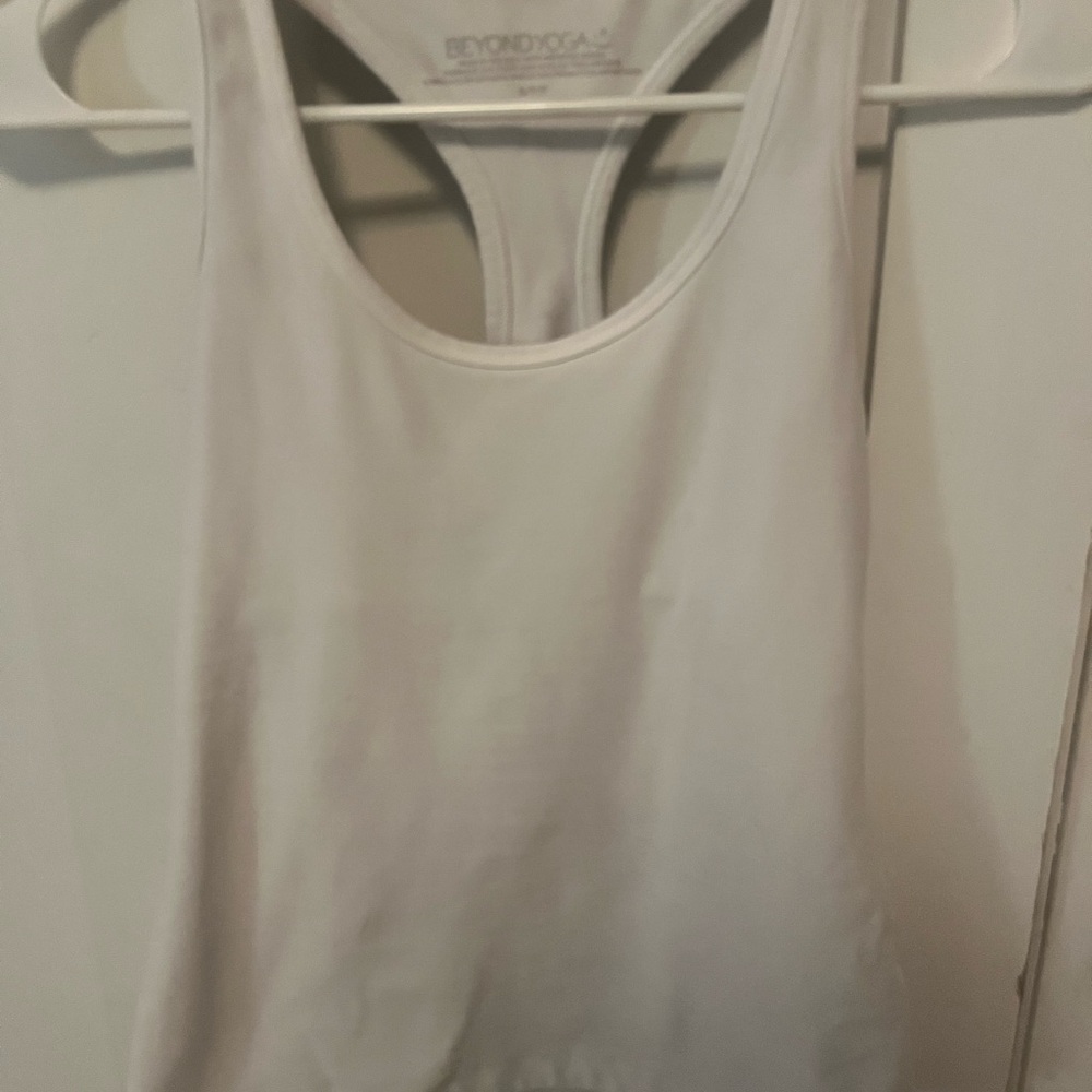 Beyond Yoga Cream Racerback Tank